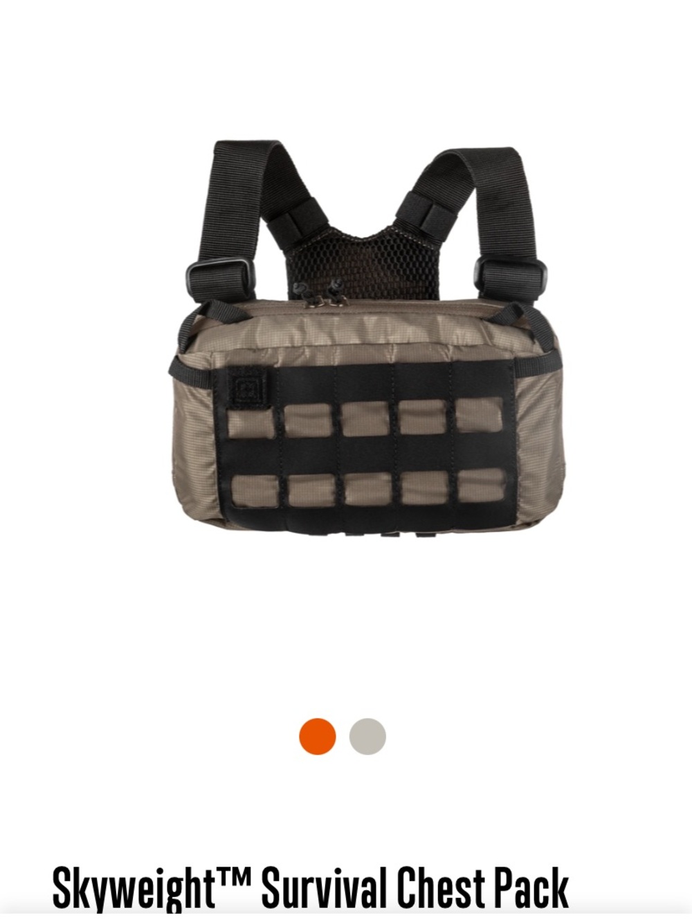 5.11 Survival Chest Pack - Gray/ Black